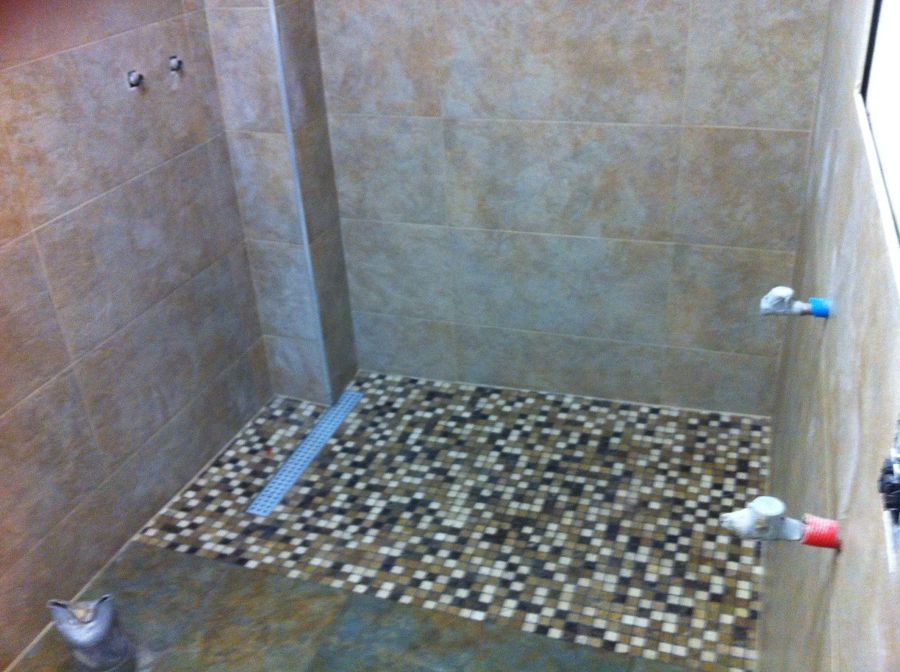 Realizacion plato de ducha de obra