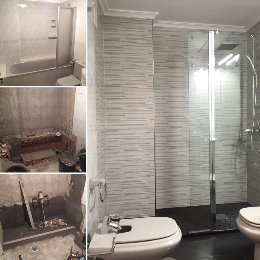 Sustitución bañera por plato de ducha en Narón