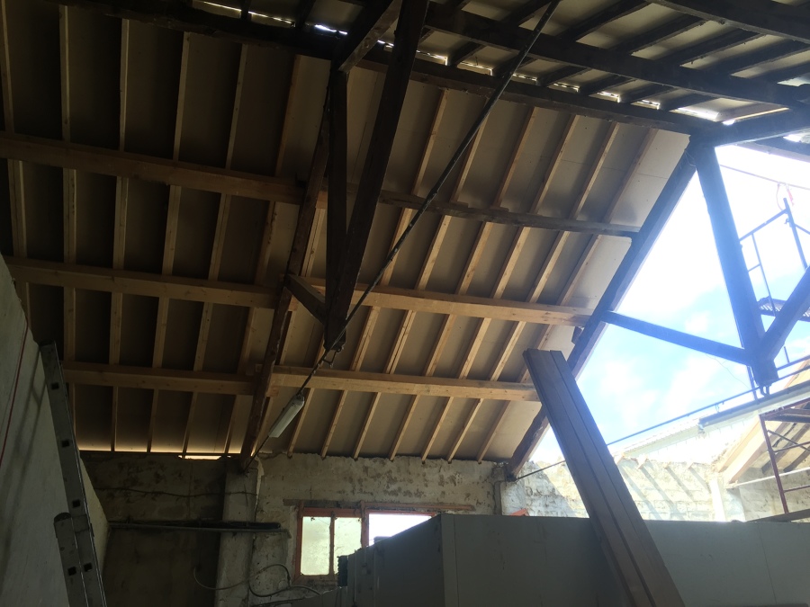 Tejado tableros hidrofugos