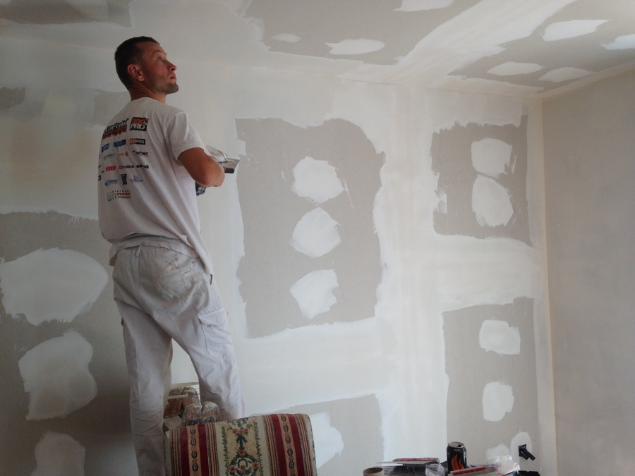 Tratamiento de juntas antes de pintar