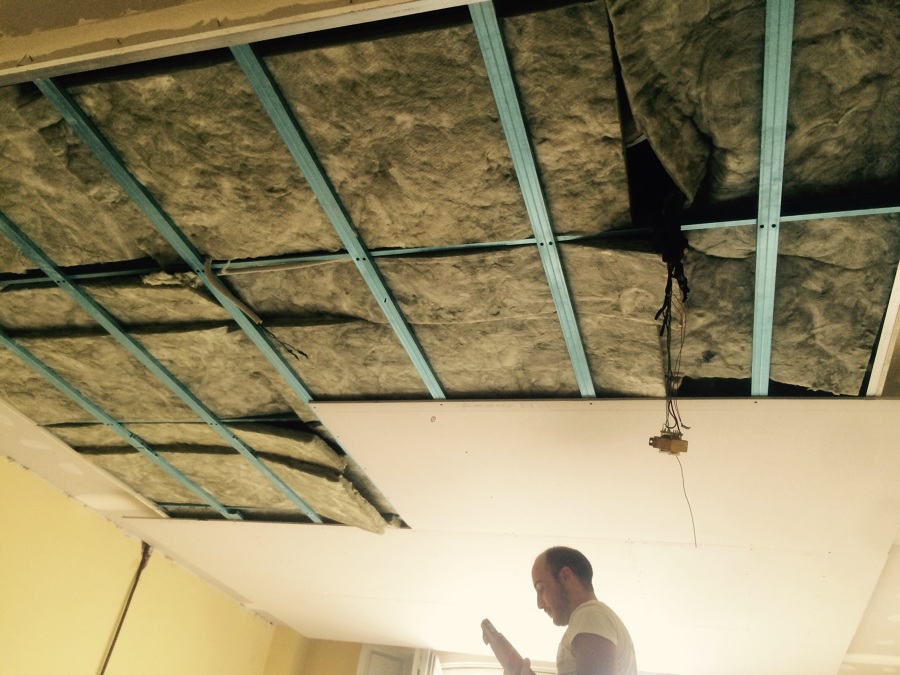 Colocación de cartón yeso