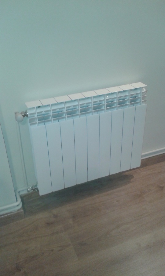 Colocacion radiador calefaccion