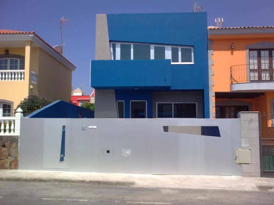 carpinteria de vivienda completa incluyendo fachada completa en chapa