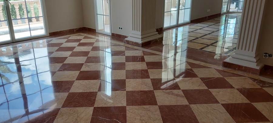 Abrillantado de marmol