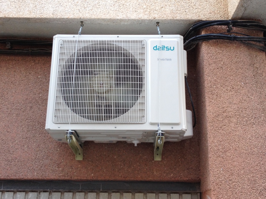 instalacion de maquina exterior A/A