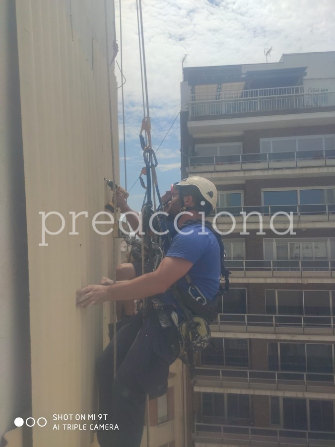 Instalación de tabique pluvial