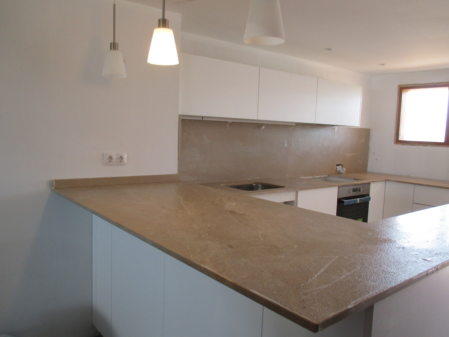 Encimera de cocina en mármol