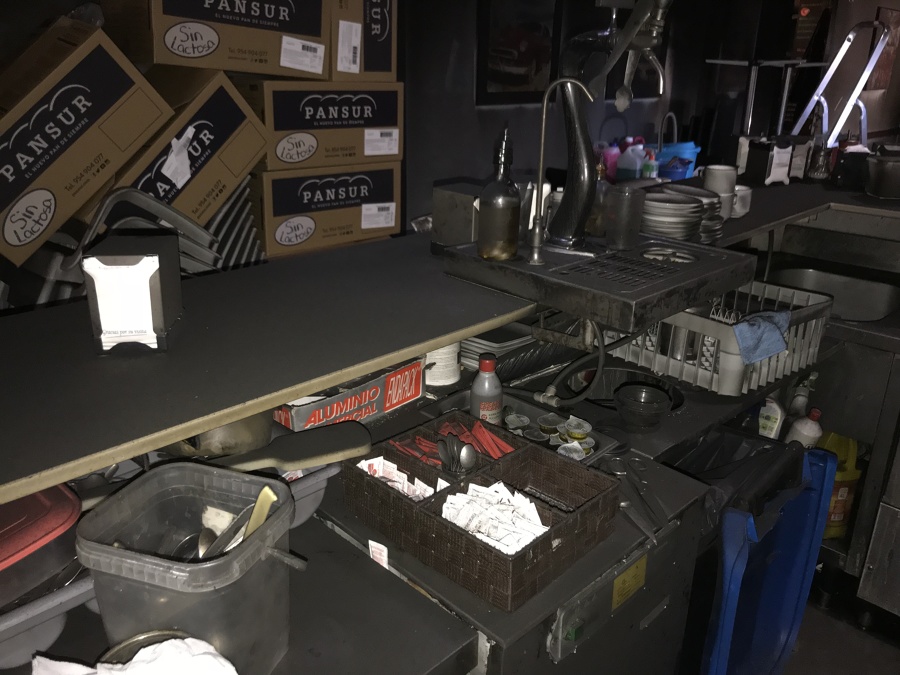 antes de nuestra intervencion tras incendo en local