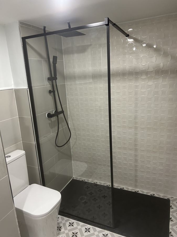 Mampara e interior ducha