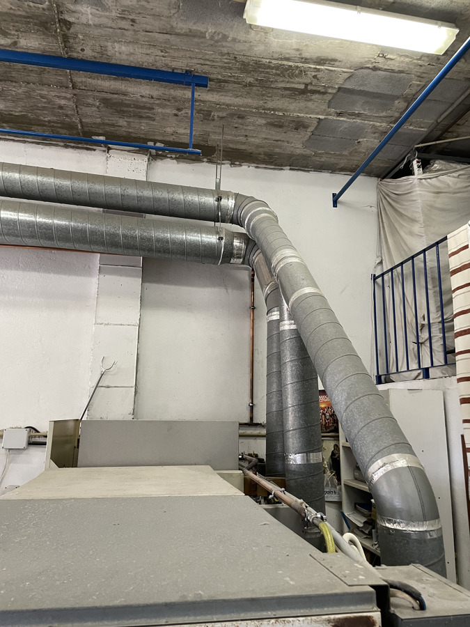 Tubería salida de gases