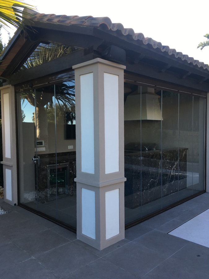 Cerramiento cortina cristal