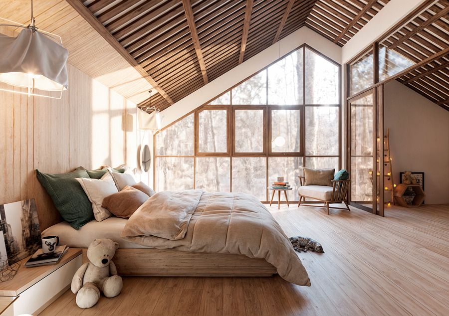 Renderizado 3D Habitación