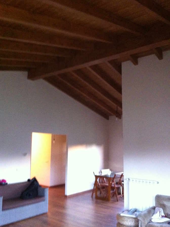 Cubierta de madera en salón