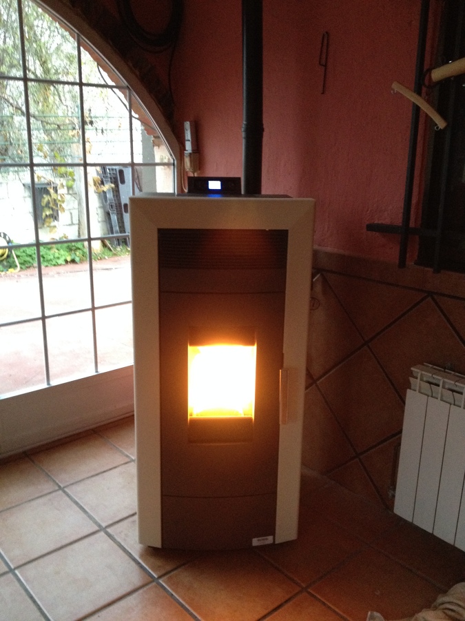 instalacion de estufa de pellet