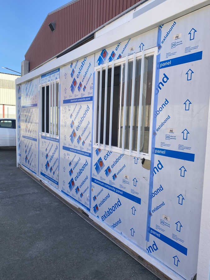 Tapado con láminas de aluminio