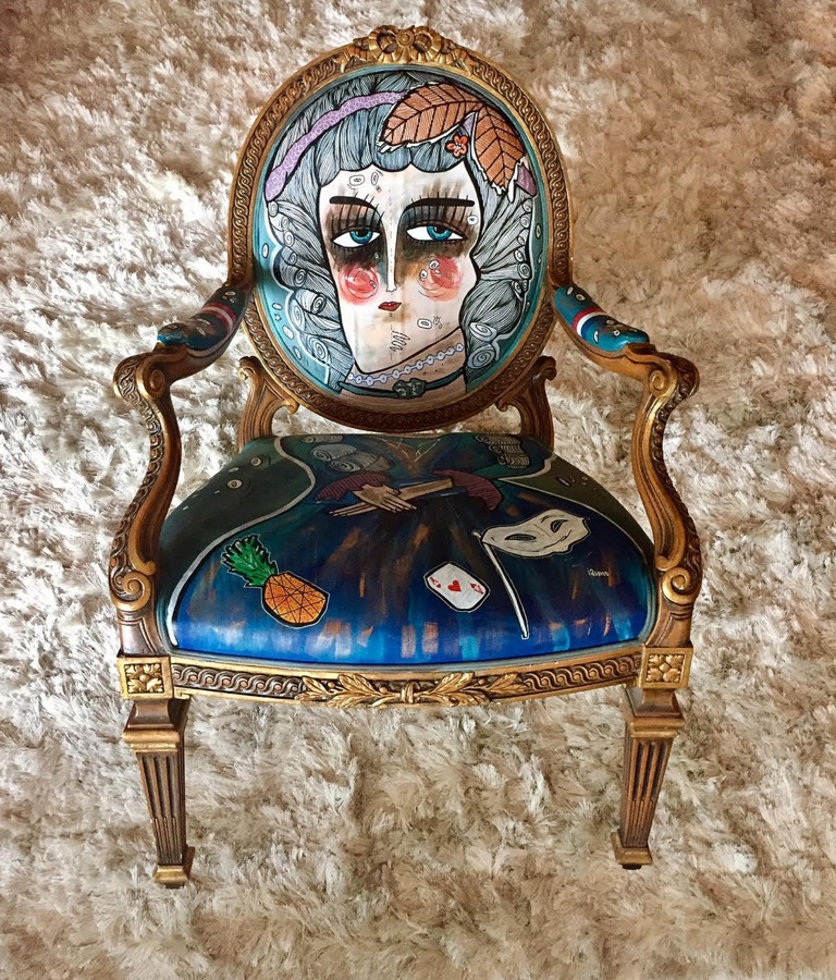 Armchair Louis XV Marie Antoinette