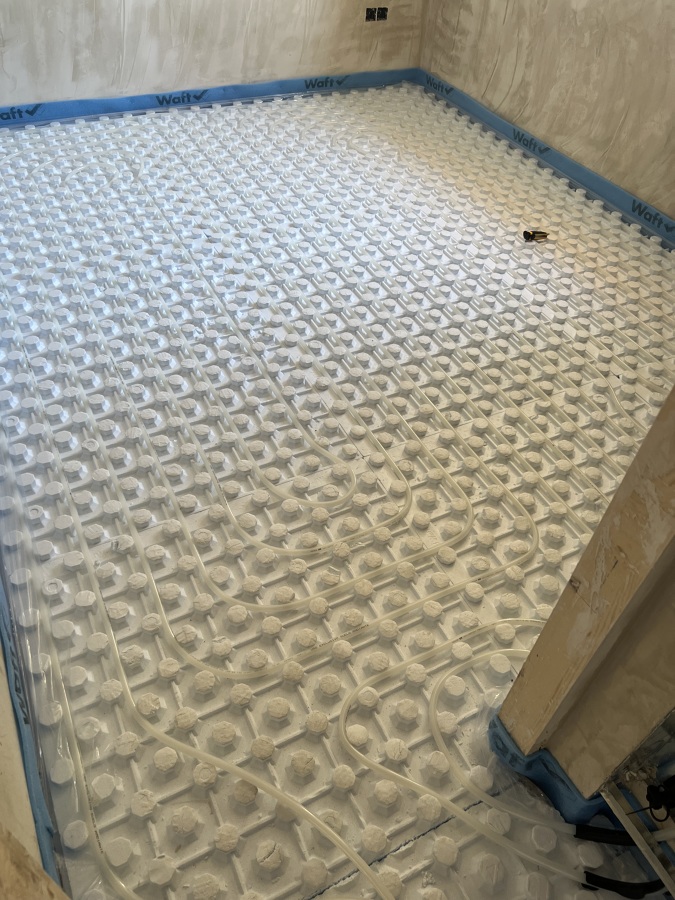 instalación de suelo radiante