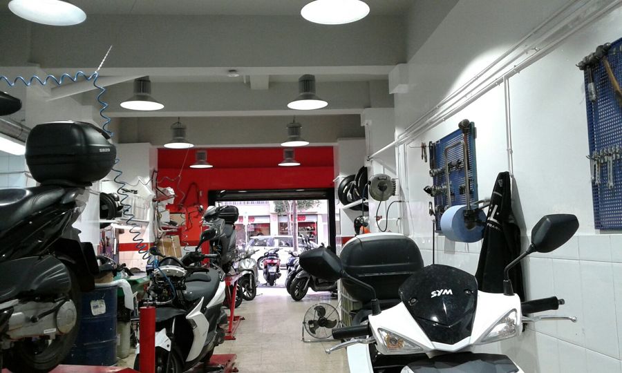 Iluminación led con campana industrial