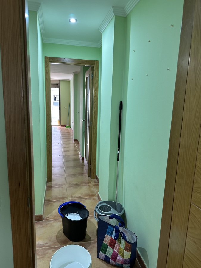 Trabajo de pintura realizado en una vivienda