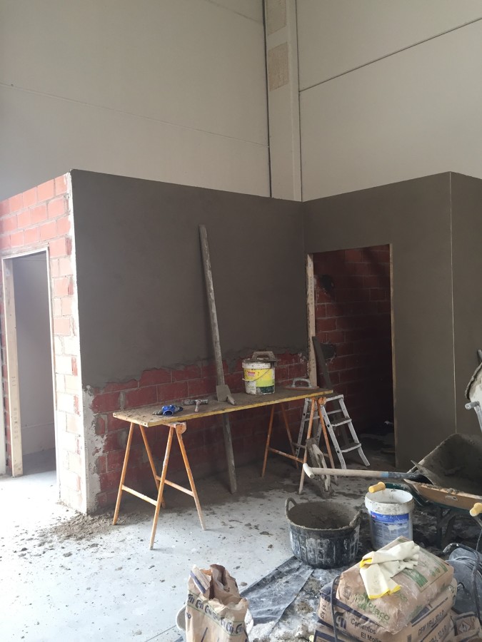 Construcción de 2 baños y un vestuario