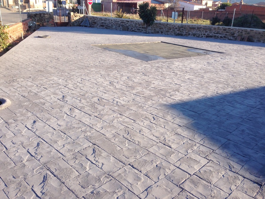 patio esterior en impreso