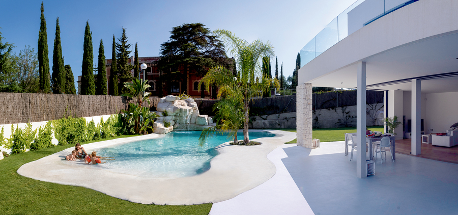 Piscina estilo Playa