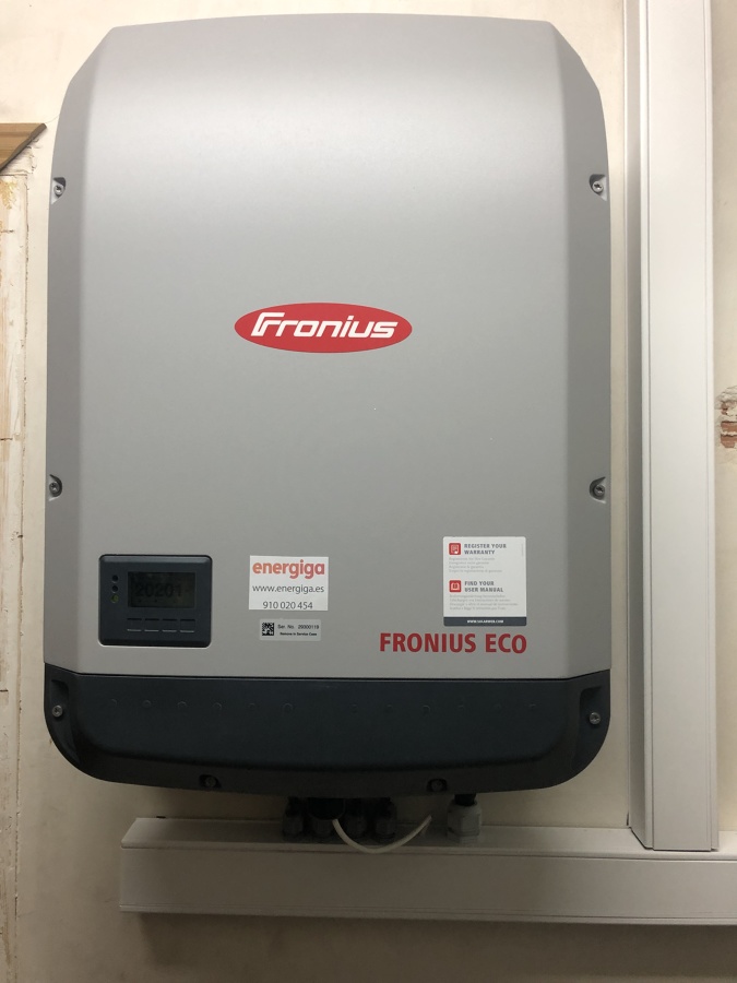Inversor Fronius, garantía de 3 años del fabricante (Alemania)