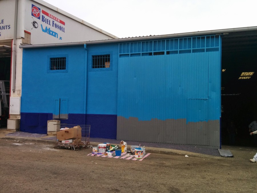 Fachada en Muro pared principal