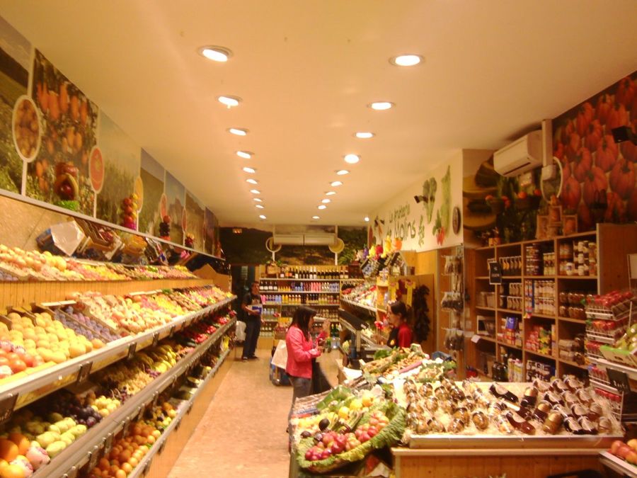 iluminación comercios