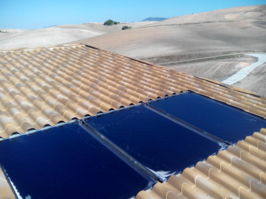 placas solares termicas empotradas en techo