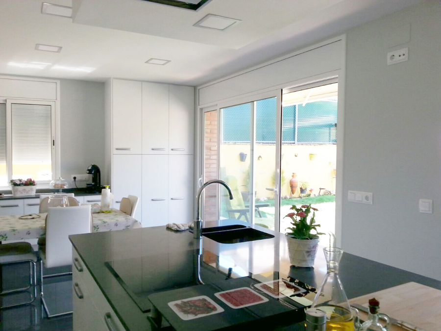 Cocina con isla central