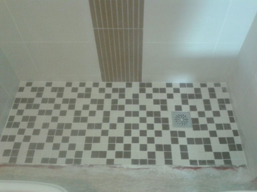 Plato de ducha de obra