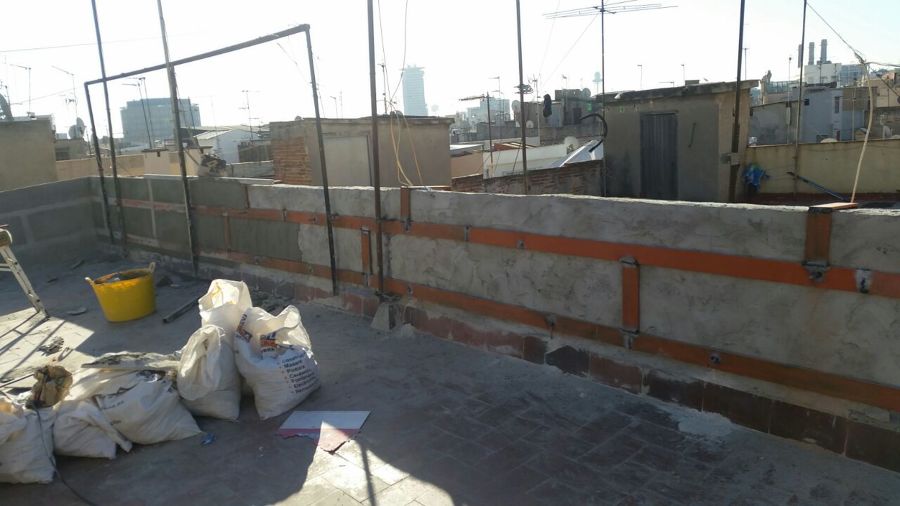 REFUERZOS MURETE DE CUBIERTA