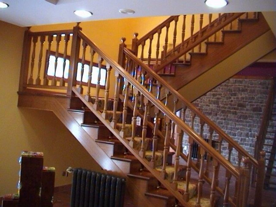 Escalera para casa rústica