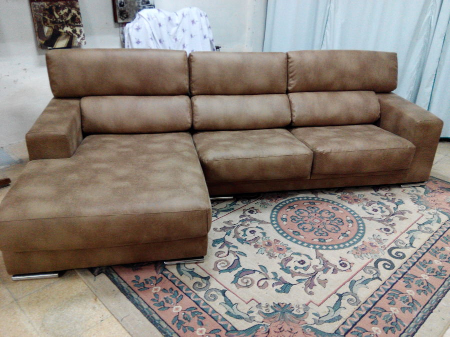 Chaise-longe tapizado en Nobuk