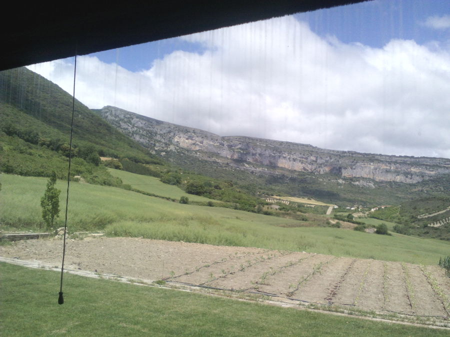 Ventanal antes de limpieza