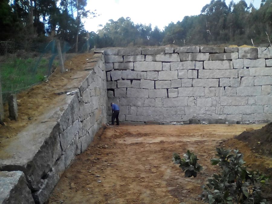 Muros de contencion.