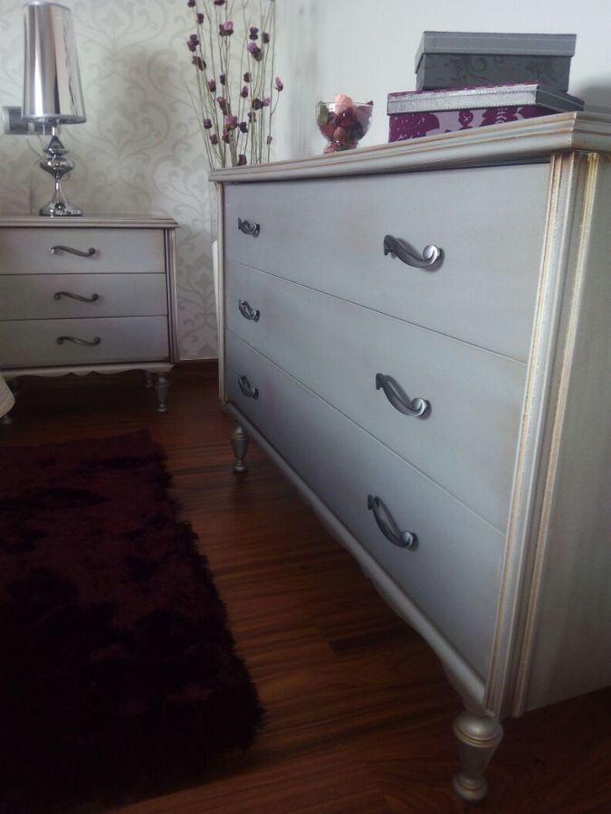 Restauración y lacado en plata vieja nogal