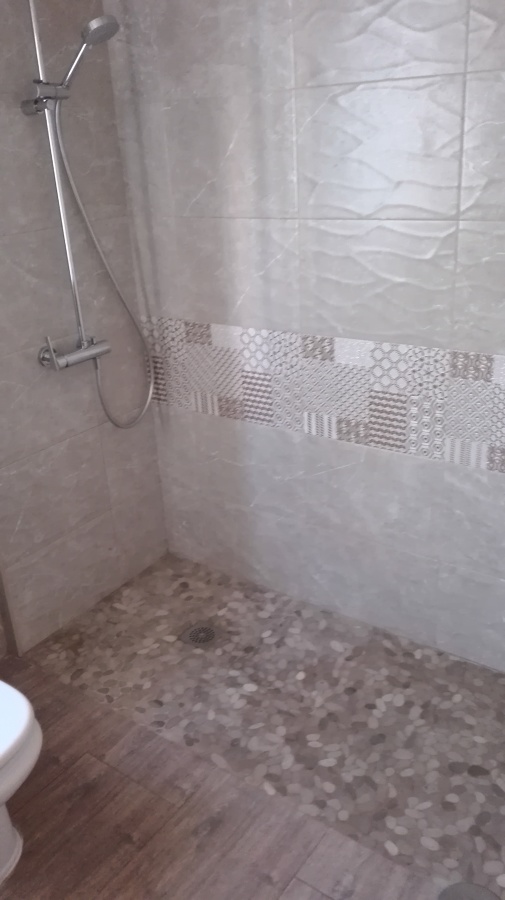 ducha de obra de piedras