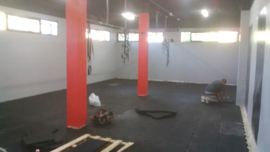 Suelo caucho macizo 40mm. machihembrado especial gimnasios - crossfit.