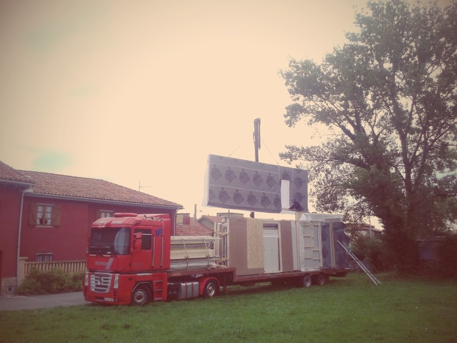 Detalle de transporte de muros
