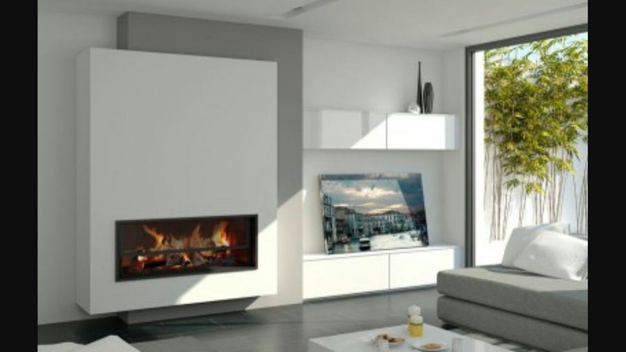 chimenea decorativa con pladur.