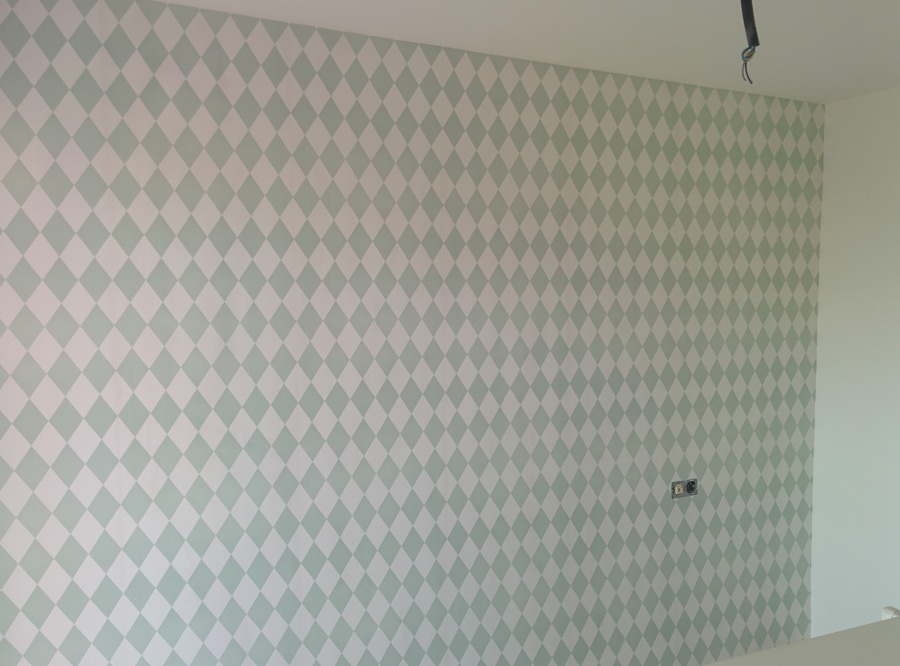Empapelado de pared en habitacion