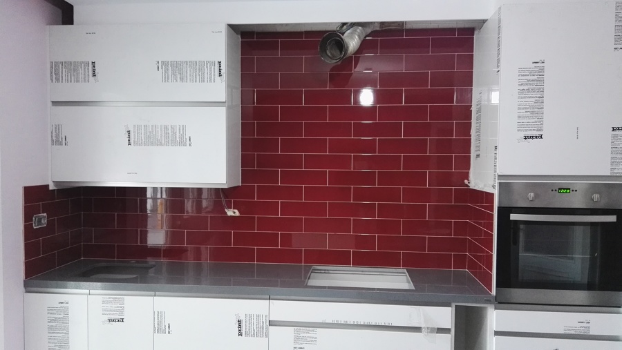 Alicatado de zona de cocina