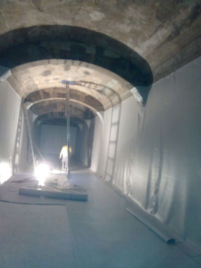 Impermeabilizacion con lámina PVC de Aljibe