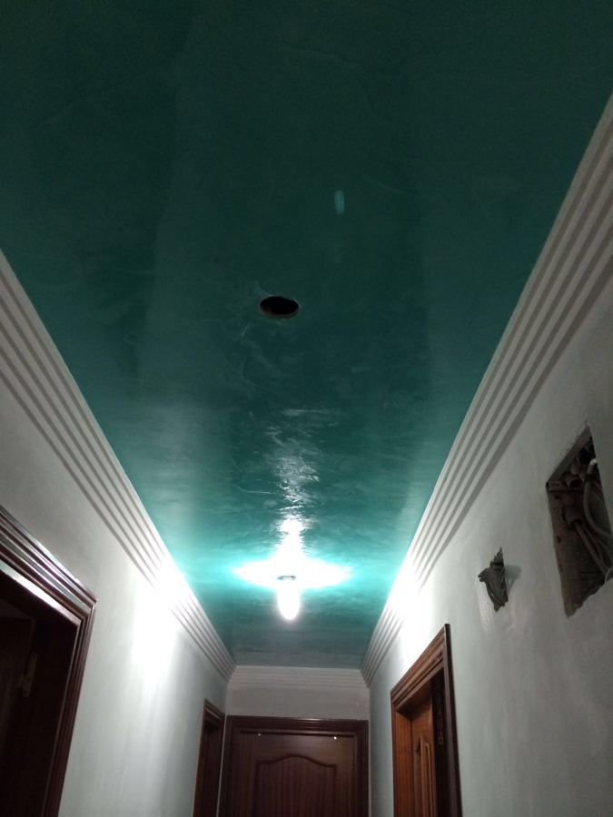 Estuco veneciano en techo (Después)