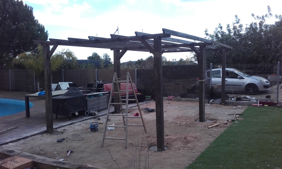 Pérgola madera ipe 