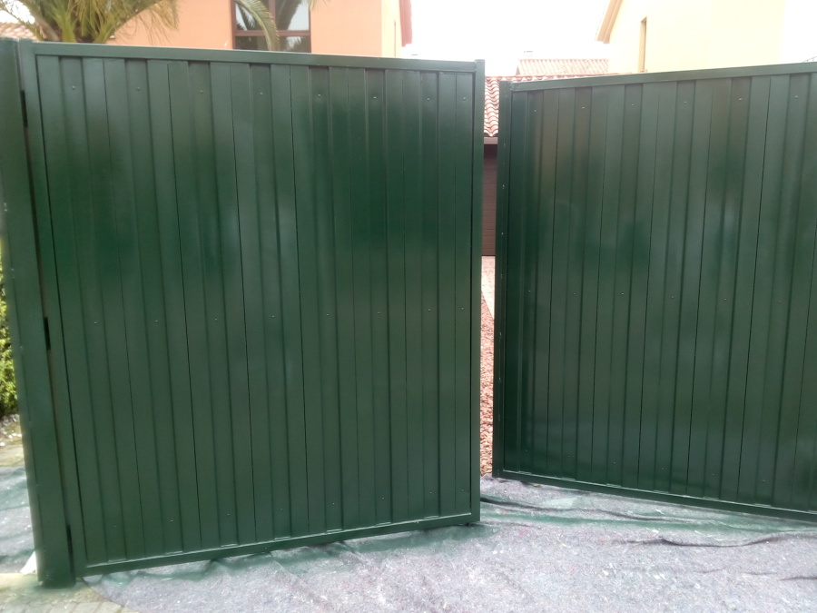 Pintura de un porton.