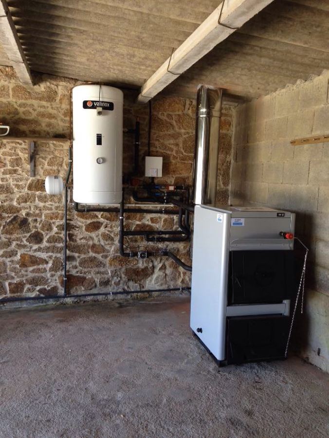 Caldera Vigas de leña en Cerceda 