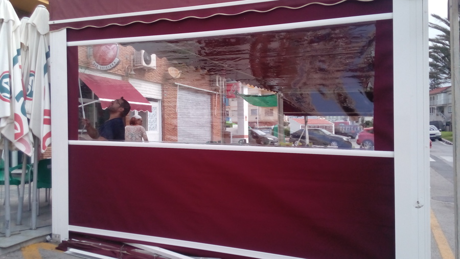 Toldo bajante 
